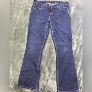 Silver Avery Slim Bootcut sz 34/31
